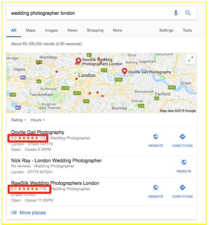 Google My Business Reviews