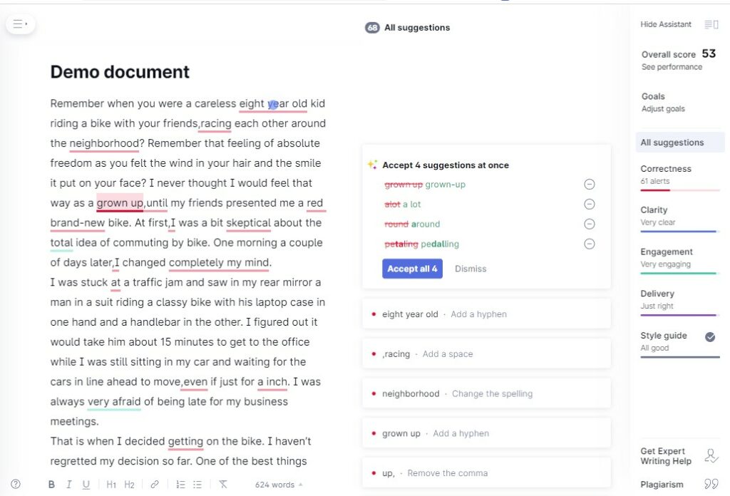 Grammarly Demo Document