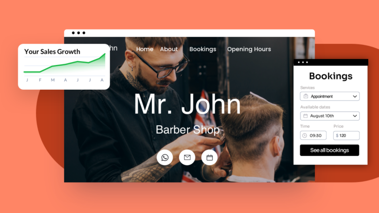 Barber website example