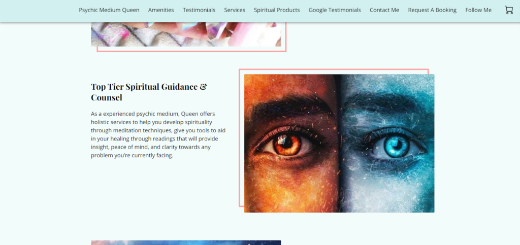 Psychic Medium Queen website