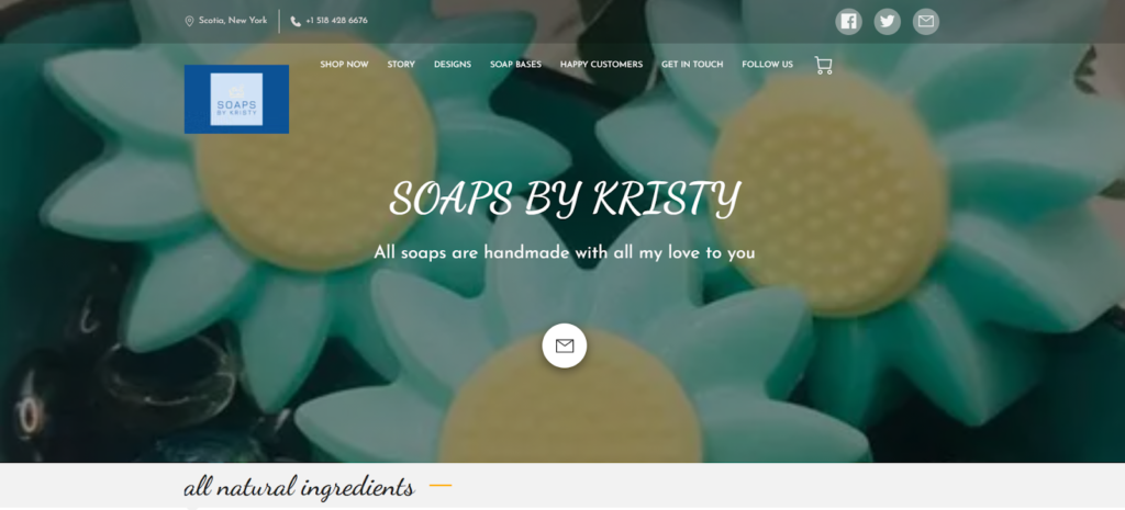 Soaps by Kristy website