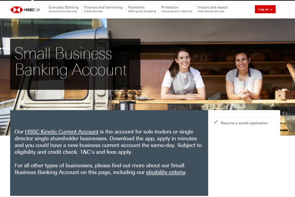 HSBC Business Current Account
