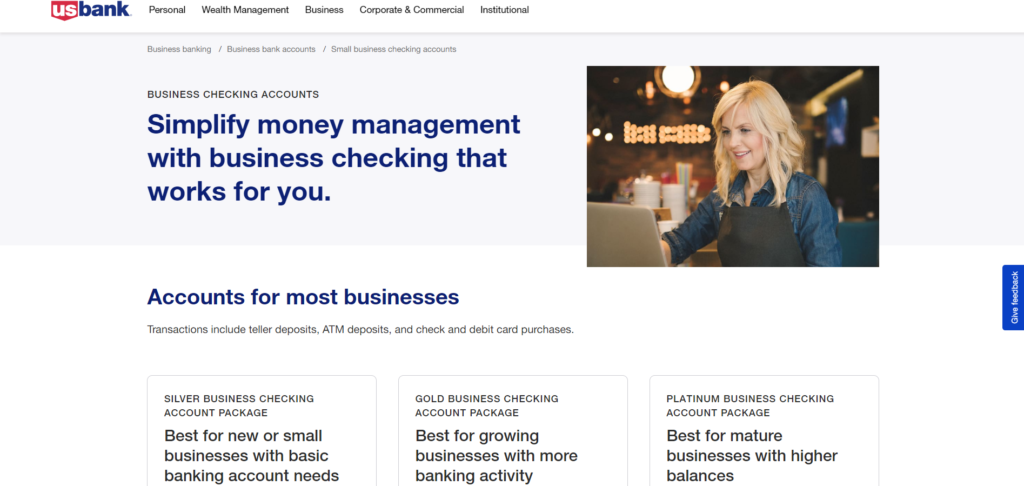 US Bank Business Checking Account