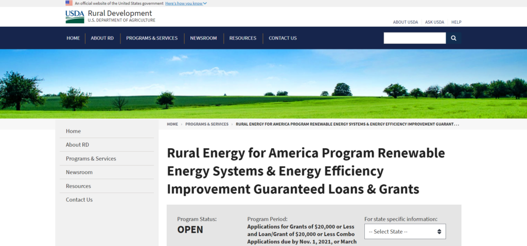 Rural Energy for America Program