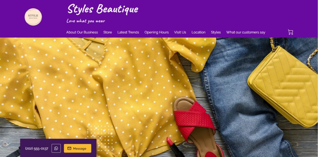 Styles Boutique, a website created on UENI's Neo Theme