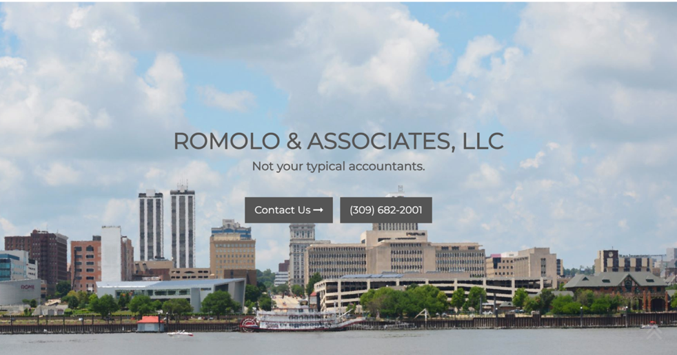 romolo associates accounting website example