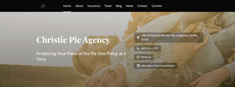Christie Pie Agency Homepage
