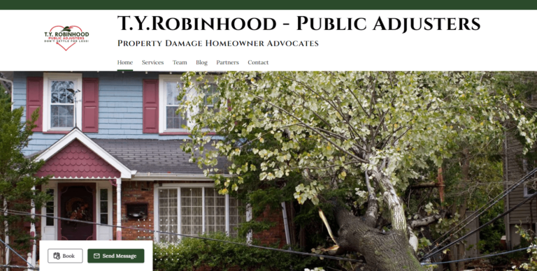 T.Y. Robinhood Public Adjusters Homepage