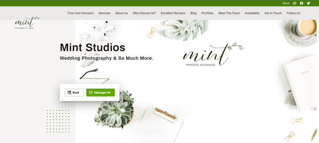 Mint Studios Homepage