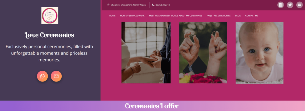 Love Ceremonies Website