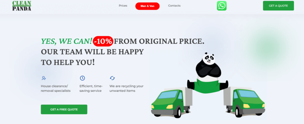 Clean Panda Website