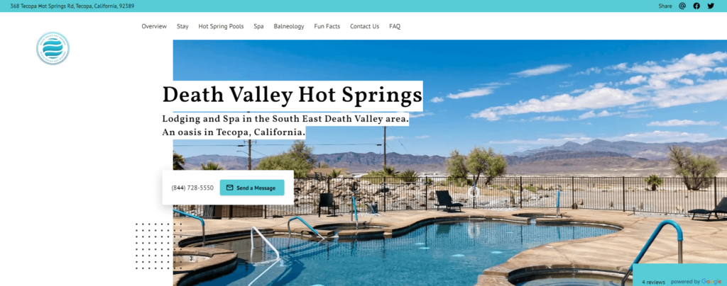 Death Valley Hot Springs Website