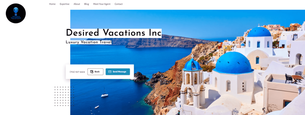 Desired Vacations Inc Website