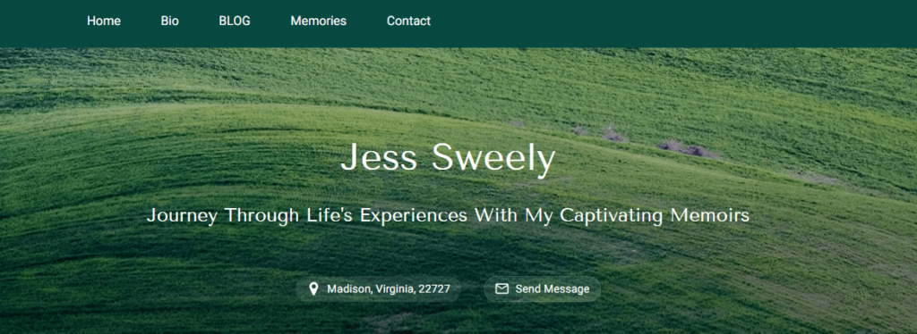 Jess Sweely Author Website