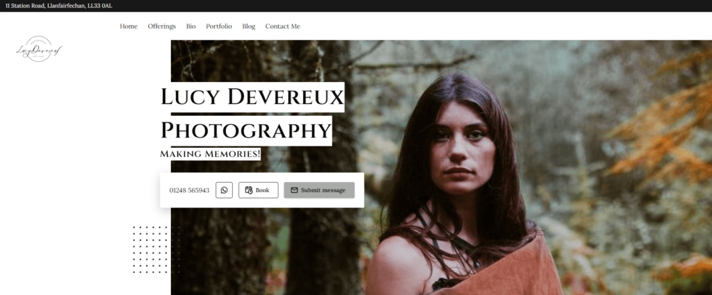 Lucy Devereux homepage