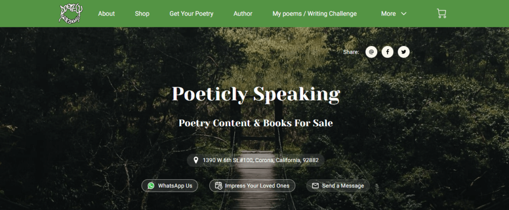 Poeticly Speaking Website