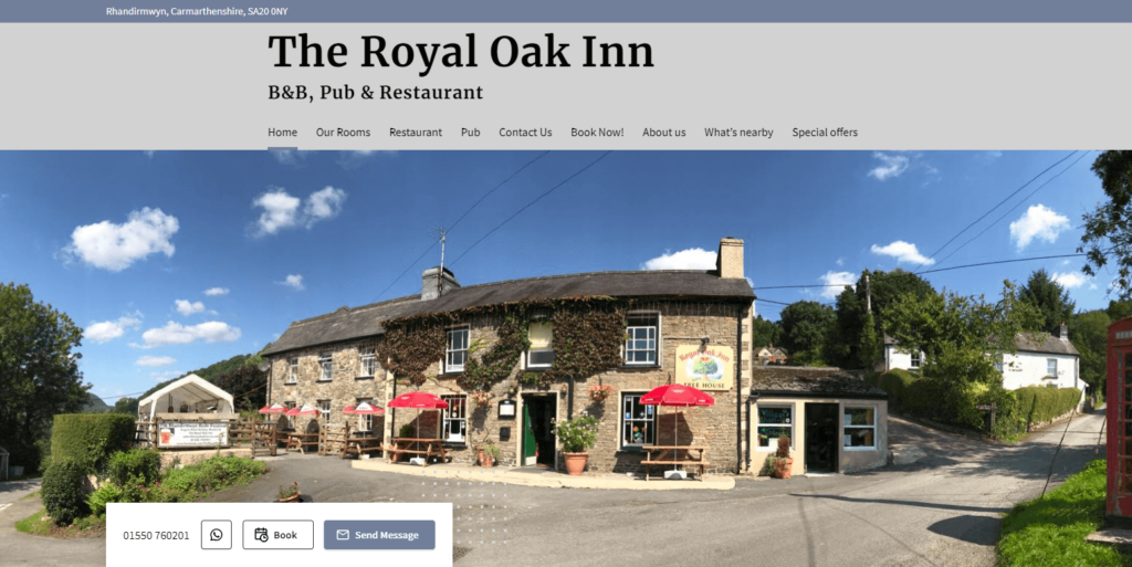 The Royal Oak Inn Website