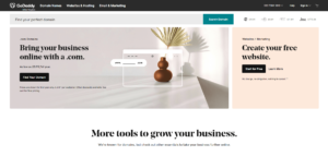 GoDaddy Homepage