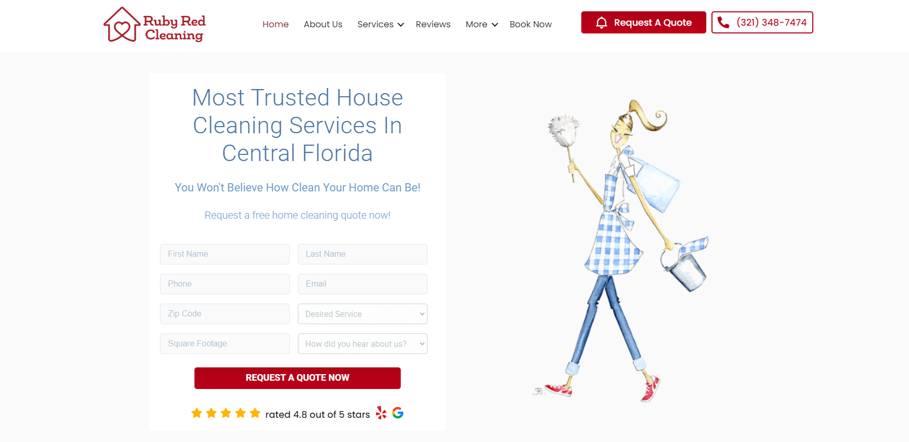 25 Cleaning Service site Examples and How To Create One
