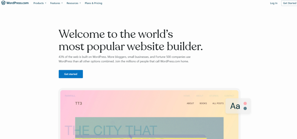 WordPress Homepage