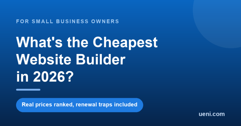 Cheapest website builder 2026 cover with real prices ranked and renewal traps flagged