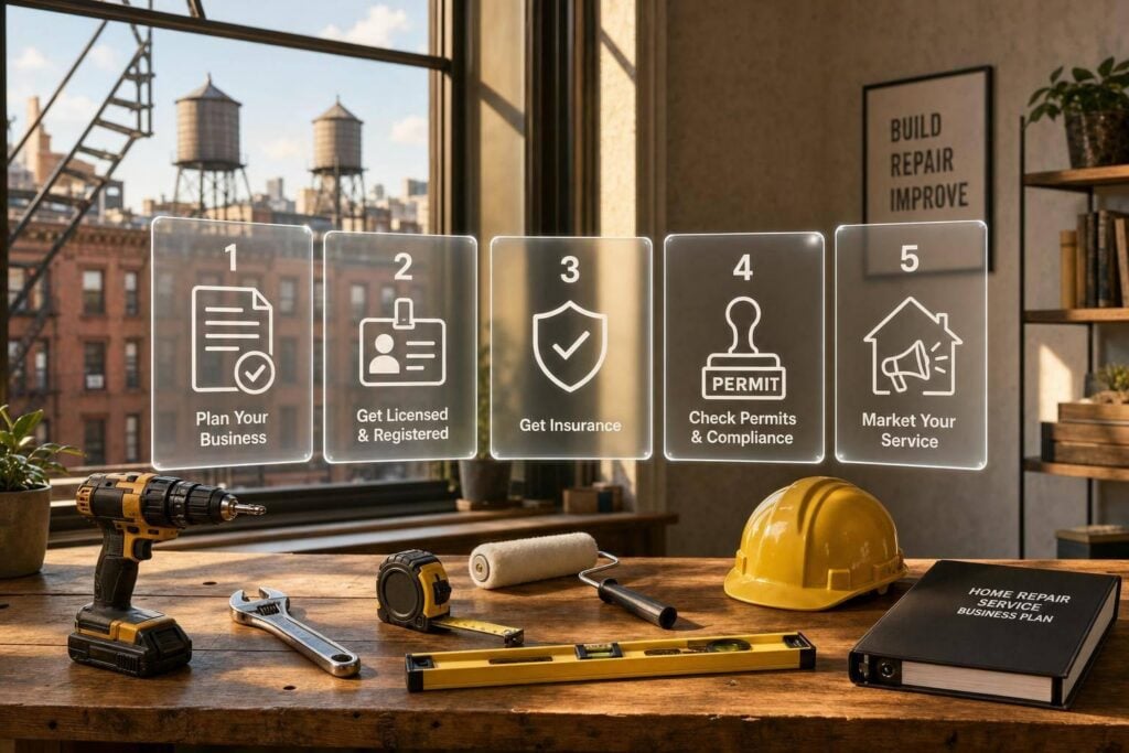 How to Start a Home Repair Service in New York: A Step-by-Step Guide